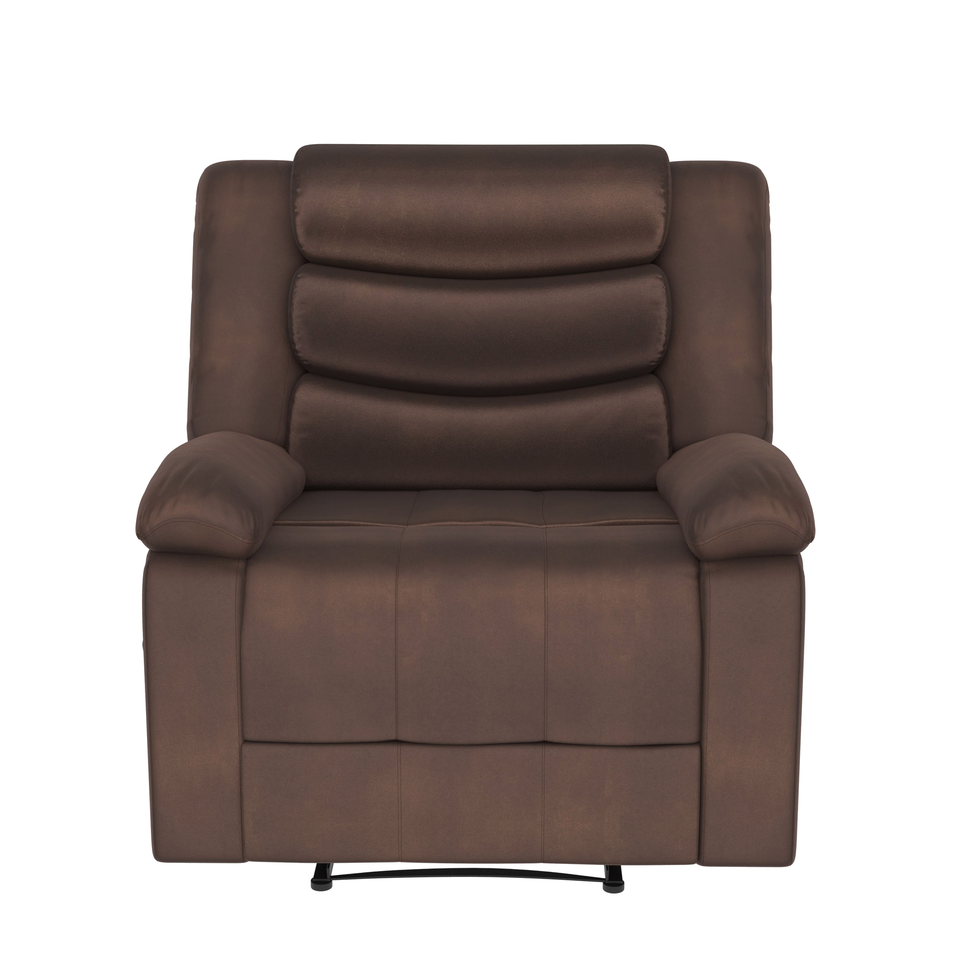 Front. Lifestyle Solutions - Harrington Manual Recliner - Brown.
