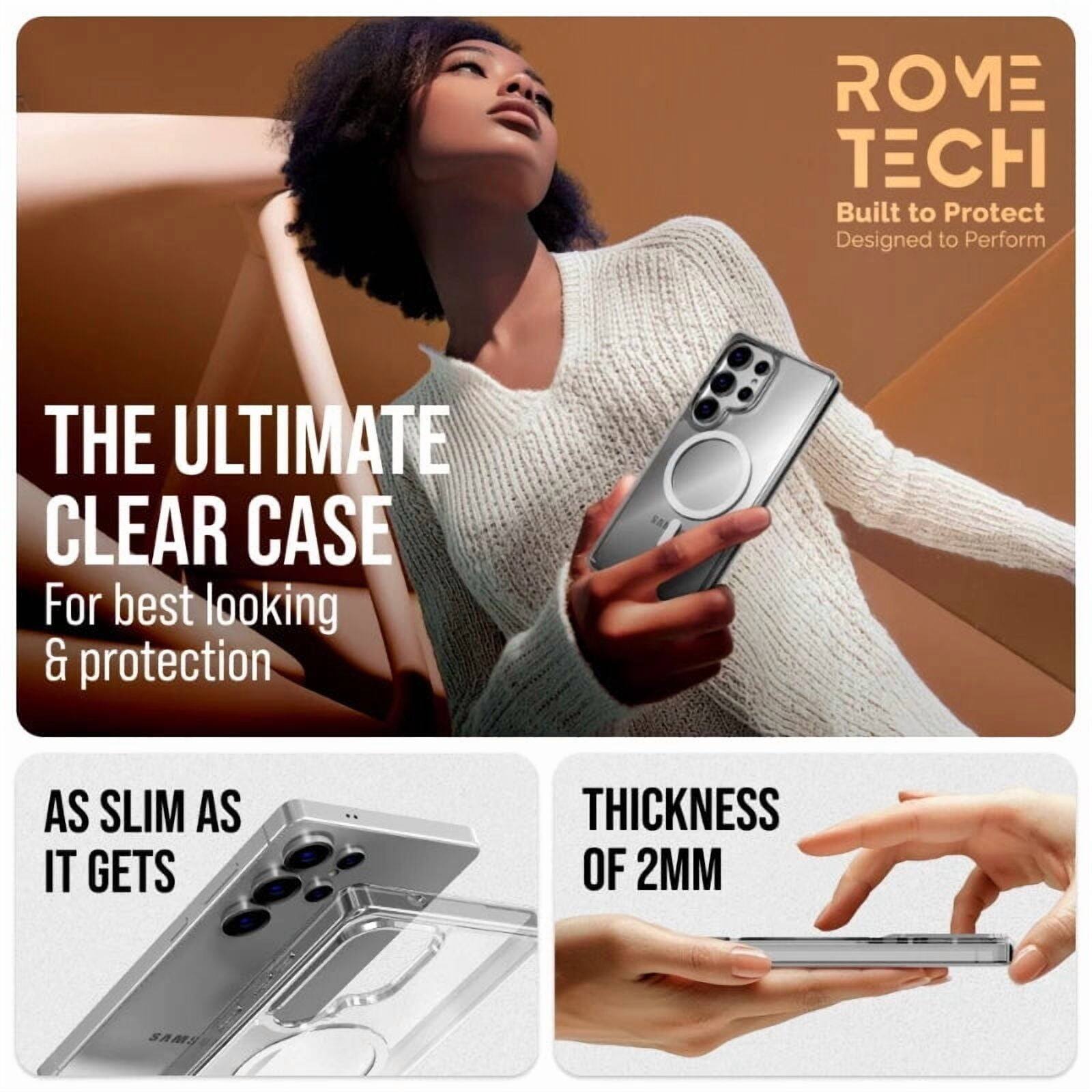 ROME TECH  
Built to Protect  
Designed to Perform  

THE ULTIMATE CLEAR CASE  
For best looking & protection  

AS SLIM AS IT GETS  

THICKNESS OF 2MM