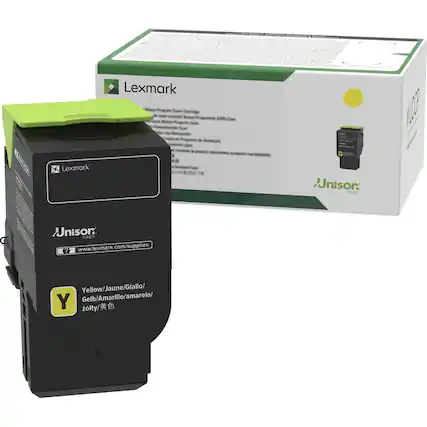 Lexmark Unison Toner Cartridge
Yellow/Jaune/Giallo/Yellow/Gelb/Amarillo/amarelo/黄色
www.lexmark.com/supplies