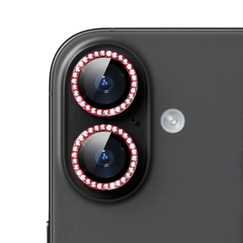 Clear with Red Rhinestones