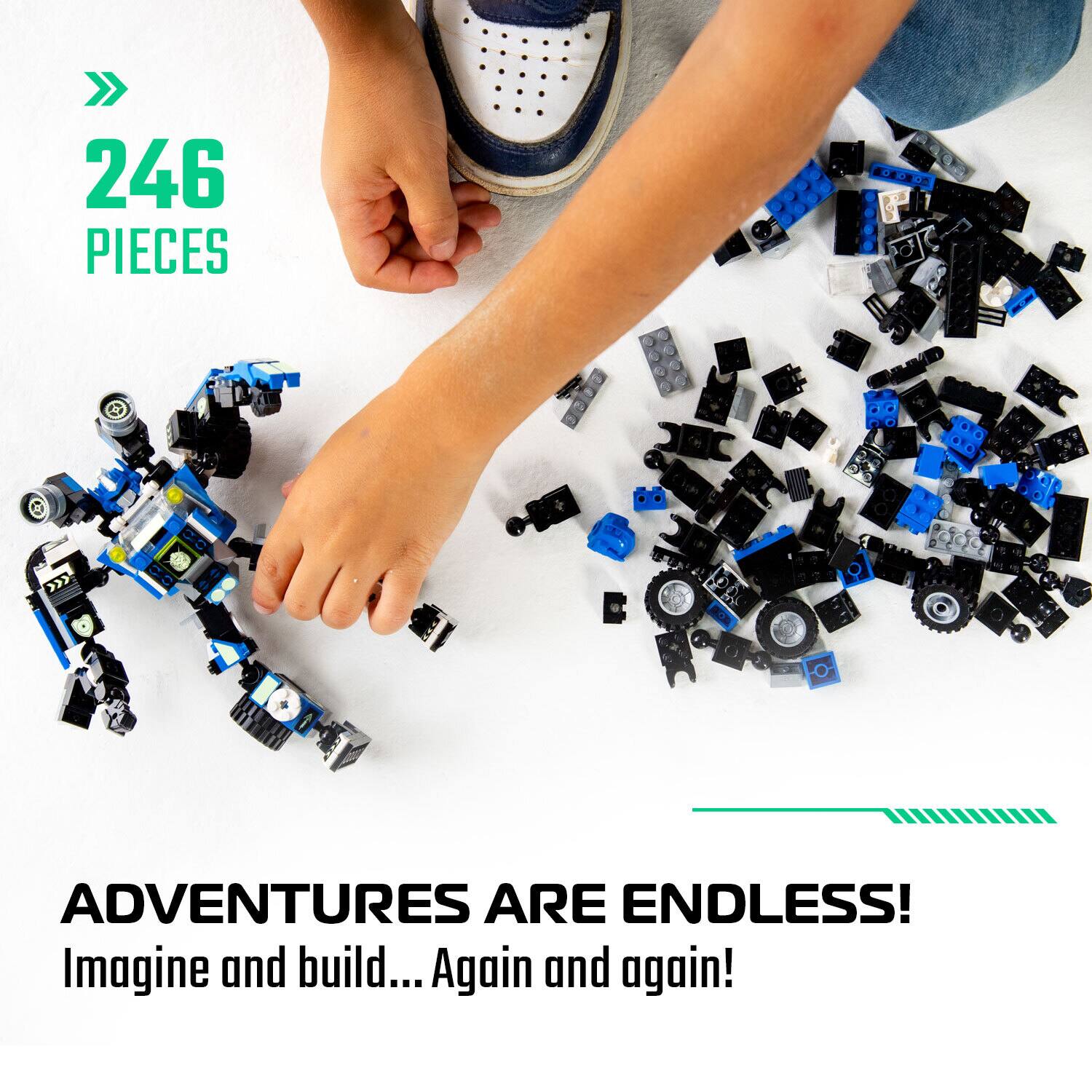 246 PIECES

ADVENTURES ARE ENDLESS!
Imagine and build... Again and again!