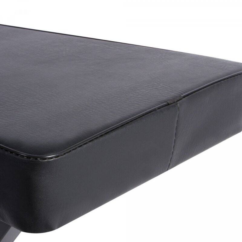 Back. On Stage Stands - OnStage 12.5" x 23.5" Deluxe X-Style Keyboard Bench, Black - Black.