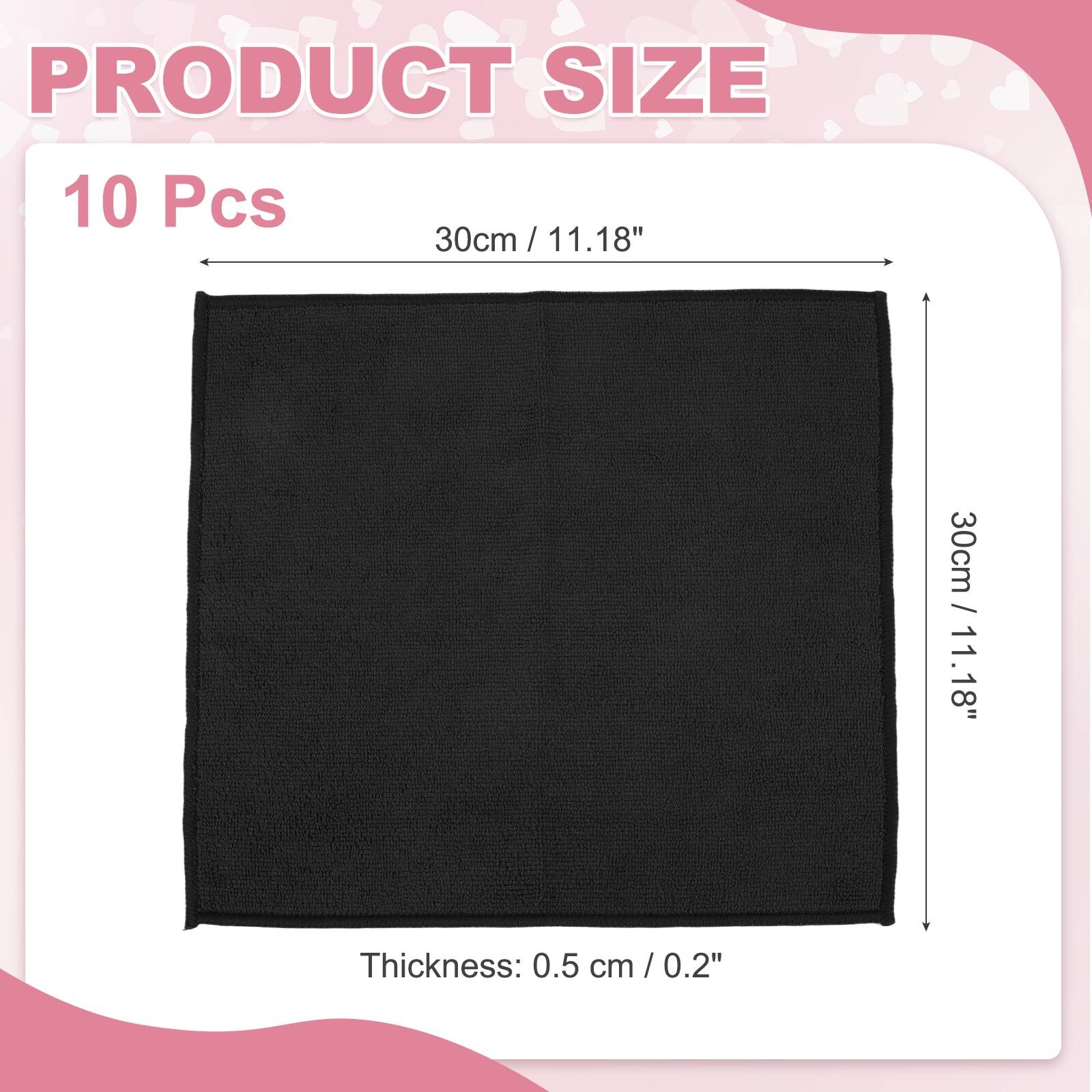 PRODUCT SIZE

10 Pcs

30cm / 11.18"

30cm / 11.18"

Thickness: 0.5 cm / 0.2"