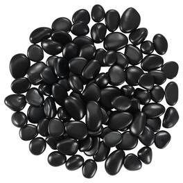 VEVOR - River Rocks, 1-2 inch 15 lbs, Smooth & Polished Natural Pebble Stones, Decorative Garden Landscaping Stones - Black
