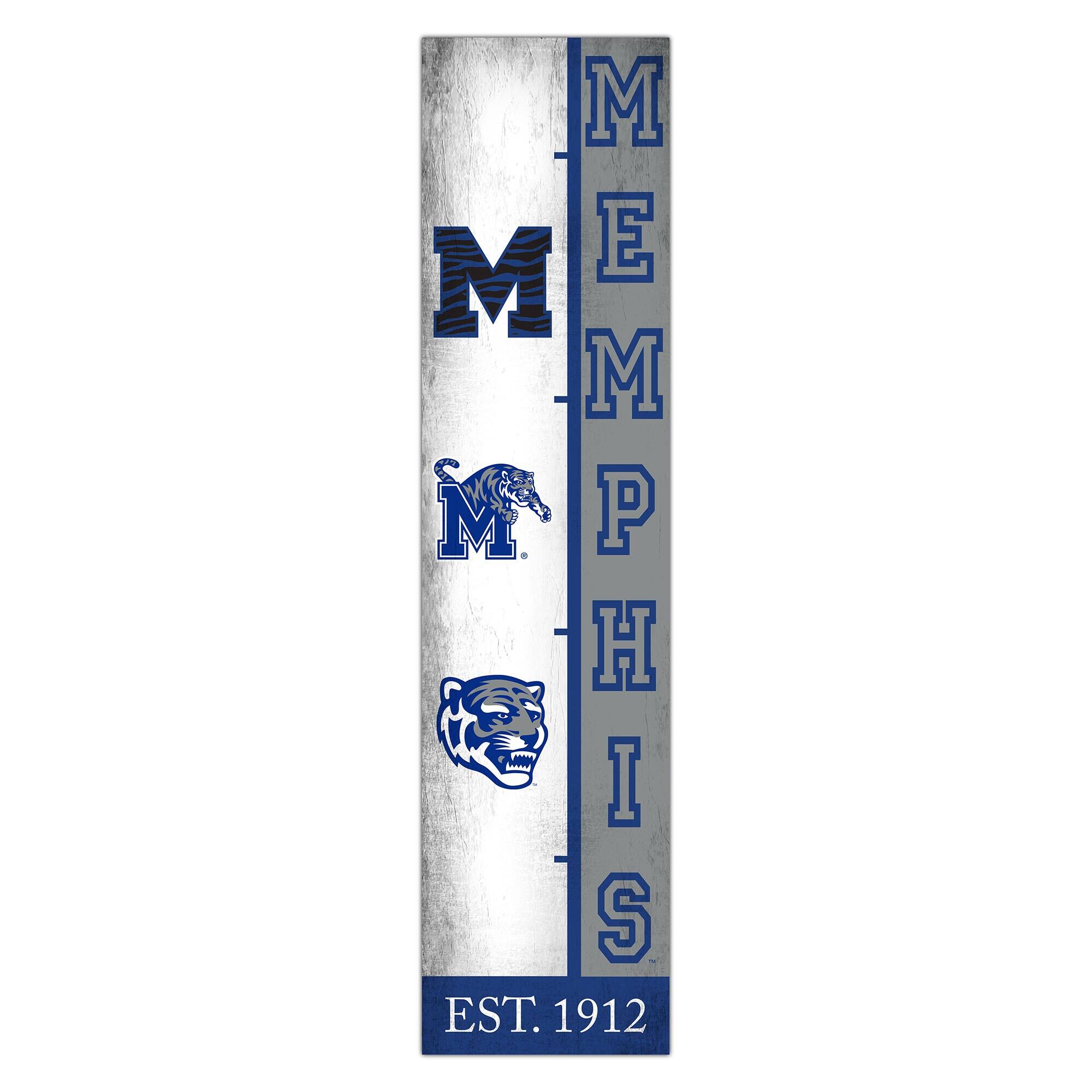 Fan Creations - Memphis Tigers 6" x 24" Progression Wood Sign - Multicolor