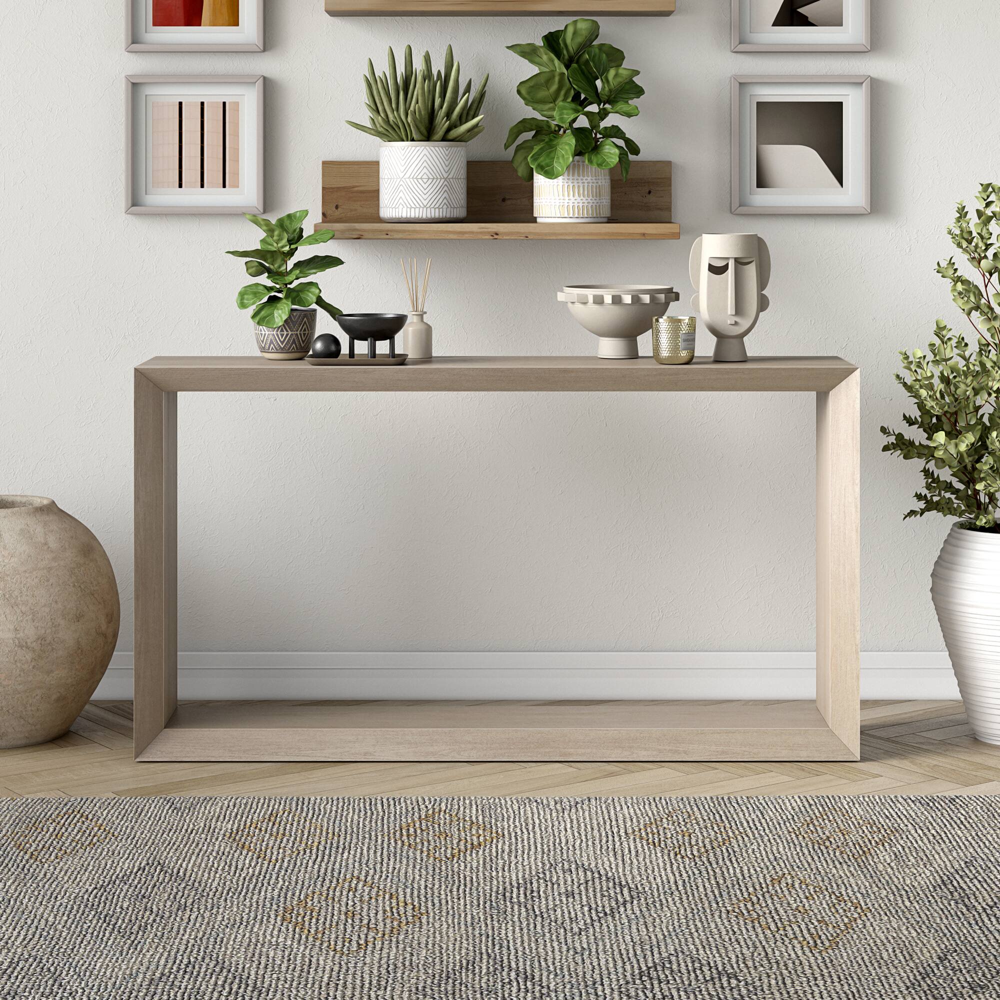 Camden&Wells Lars Console Table White Wash 131983Y - Best Buy