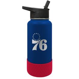 Great American Products - Philadelphia 76ers 32oz. Logo Thirst Hydration Water Bottle - Multicolor