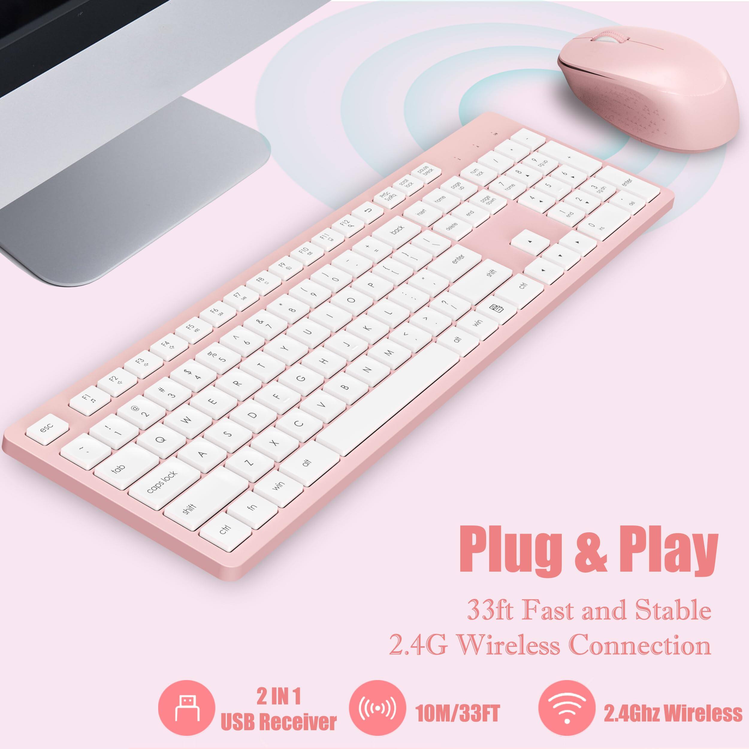 Plug & Play  
33ft Fast and Stable 2.4G Wireless Connection  
2 IN 1 USB Receiver  
10M/33FT  
2.4Ghz Wireless