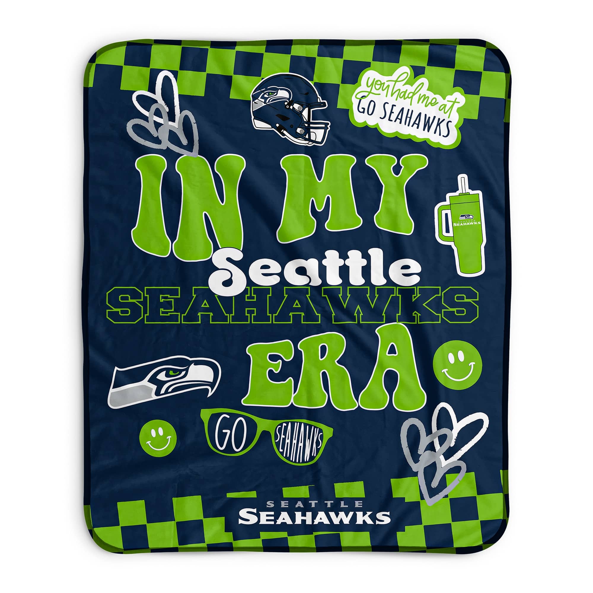 Pegasus - Seattle Seahawks 50" x 60" In My Era Fleece Blanket - Multicolor