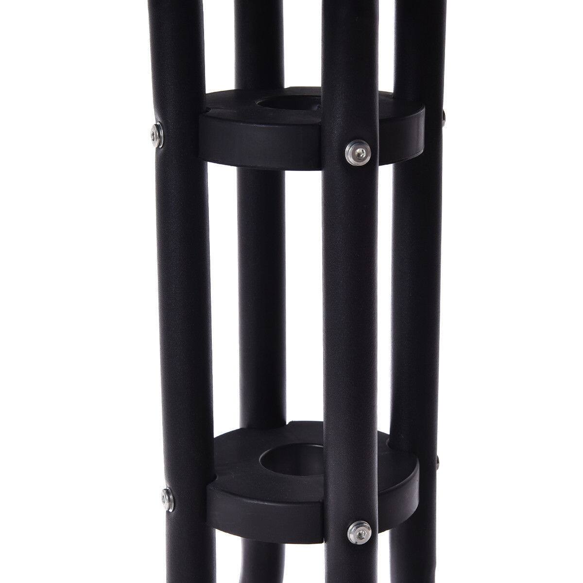 Alt View 9. Gymax - Gymax 3 Pcs Bistro Set Garden Backyard Table Folding Chairs Outdoor Patio Furniture - Black.