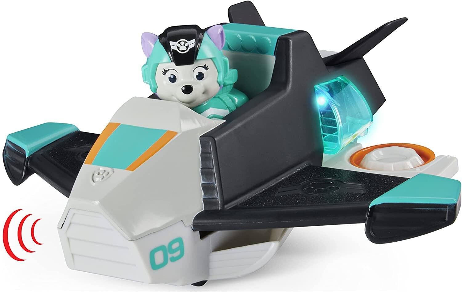 Alt View 2. Paw Patrol - PAW Patrol Everest Deluxe Jet Vehicle with Lights & Sounds, Transforming Toy, Figure Included, Ages 3+ - Multicolor.