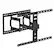 Alt View 7. Mount-It! - Ultra-Slim ADA-Compliant Full Motion TV Wall Mount 43–90", 132 lb Capacity, Swivel/Tilt, 1.1" Profile - Black.