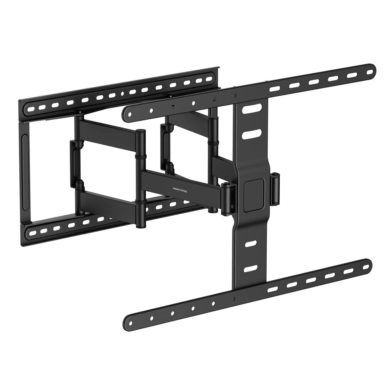 Alt View 7. Mount-It! - Ultra-Slim ADA-Compliant Full Motion TV Wall Mount 43–90", 132 lb Capacity, Swivel/Tilt, 1.1" Profile - Black.