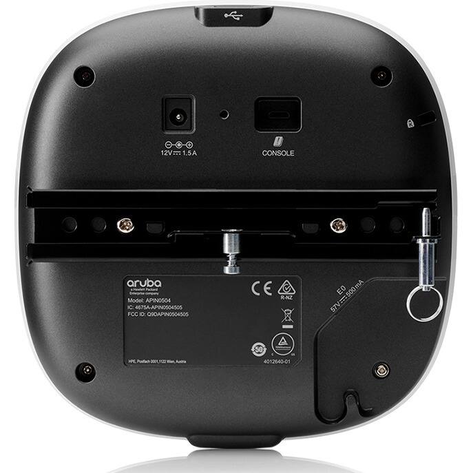 12V=1.5A  
CONSOLE  
aruba  
Model: APINO504  
IC: 4675A-APINO504505  
FCC ID: Q9OAPINO504505  
CE R-NZ 50  
57V=500mA EO  
HM, Postach 0001, 1122  
4012640-01