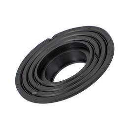 Unique Bargains - Floor Drain Reducer Silicone Adaptor, Floor Drain Cover for 1.8-3.9" Hole for Pipes Tubes Bathroom/Kitchen - Black