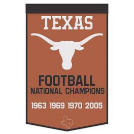 WinCraft - Texas Longhorns 24" x 38" Wool Championship Banner - Multicolor