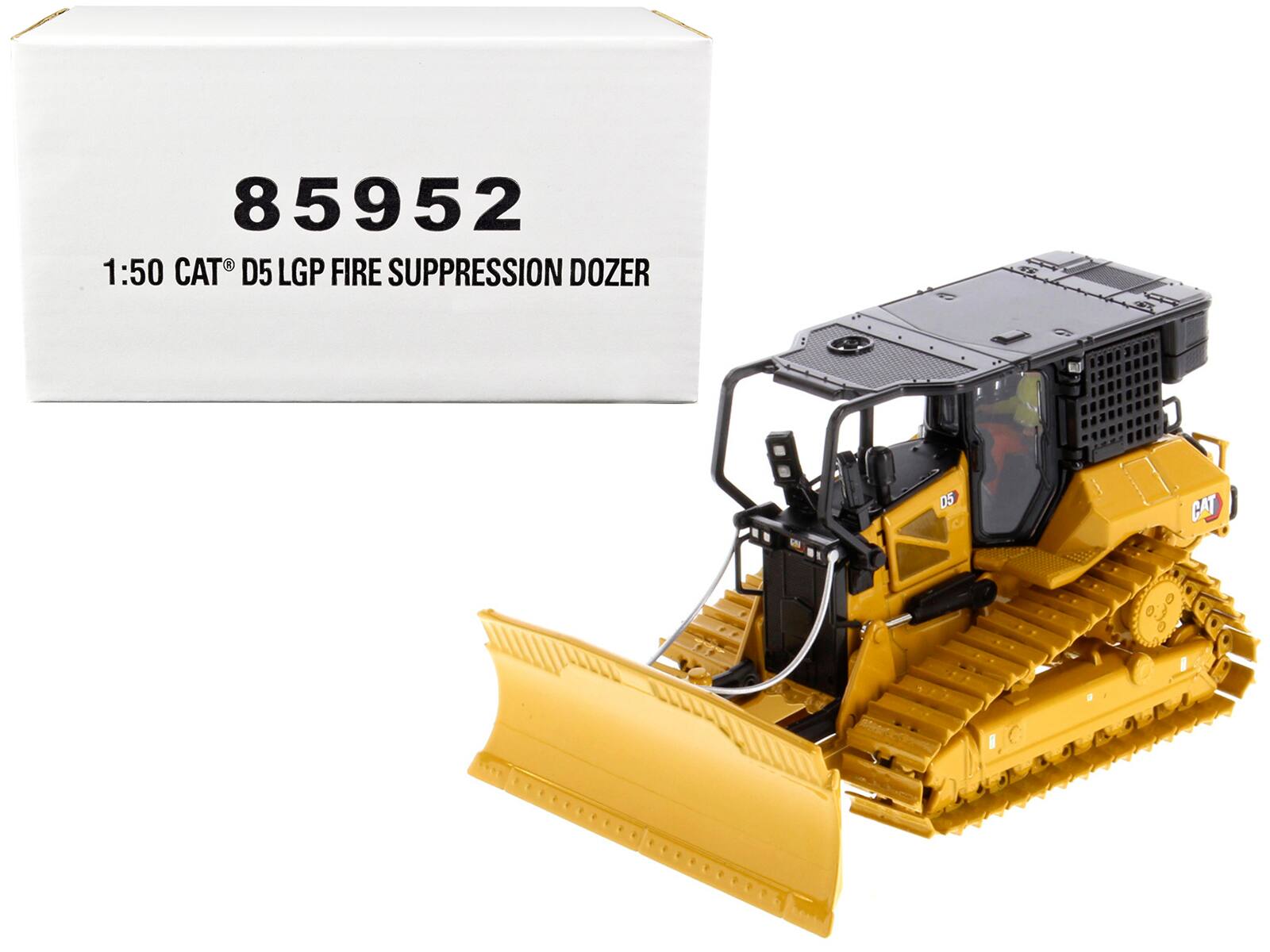 "CAT Caterpillar D5 LGP Track Type Tractor Fire Dozer Yellow w/Operator ""High Line"" Series 1/50 Model by Diecast Masters" price history on PriceWatchPro