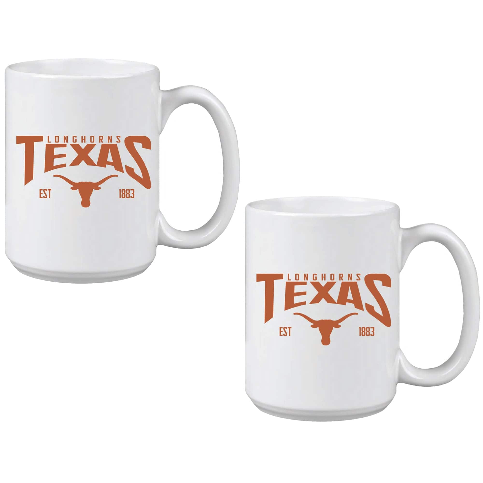 Indigo Falls - Texas Longhorns 15oz. Mug Two-Pack - Multicolor