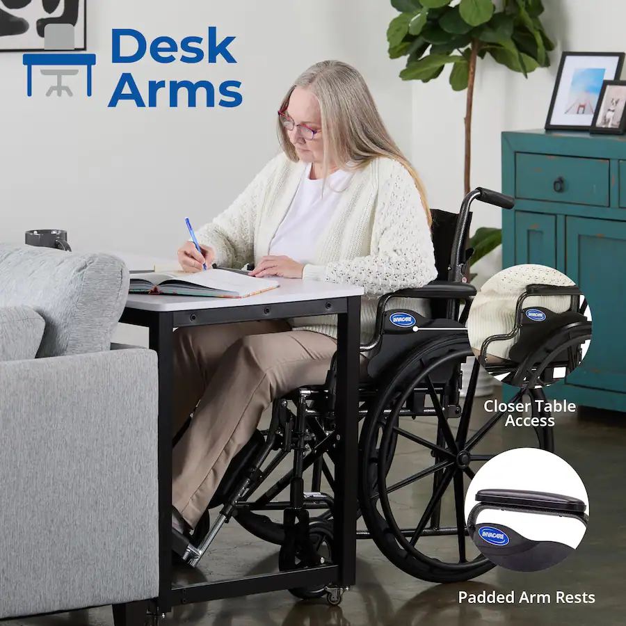 Invacare Hand Rests Invacare Folding Wheelchair with 18