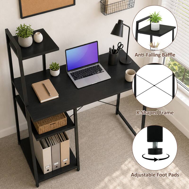 Anti-Falling Baffle - X-Shaped Frame - Adjustable Foot Pads