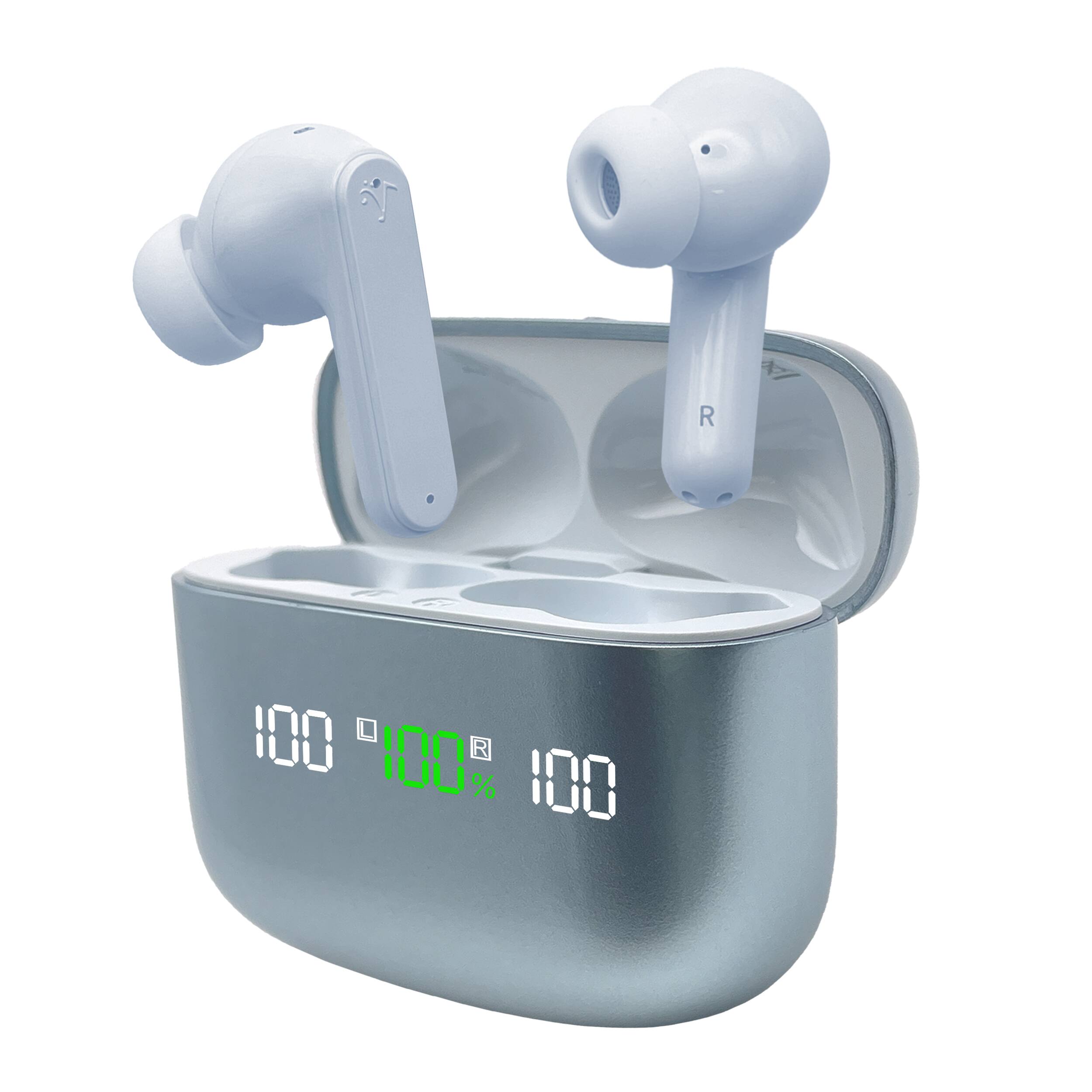 Visual Land SOUNDWAVE A1 Essential Active Noise Cancelling Earbuds Tri ...