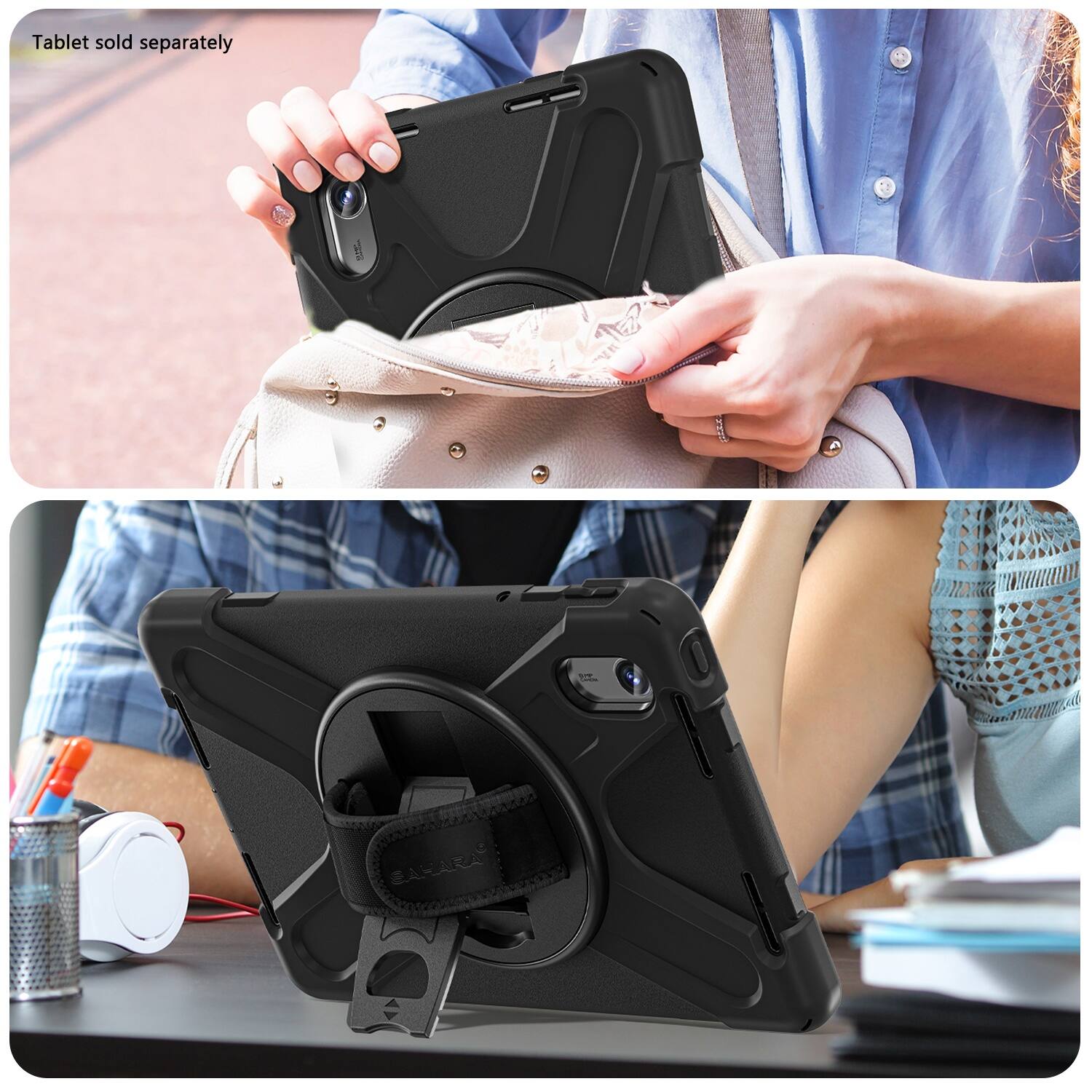 Tablet sold separately.