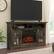 Front. Sauder - Media Fireplace - Carbon Oak.
