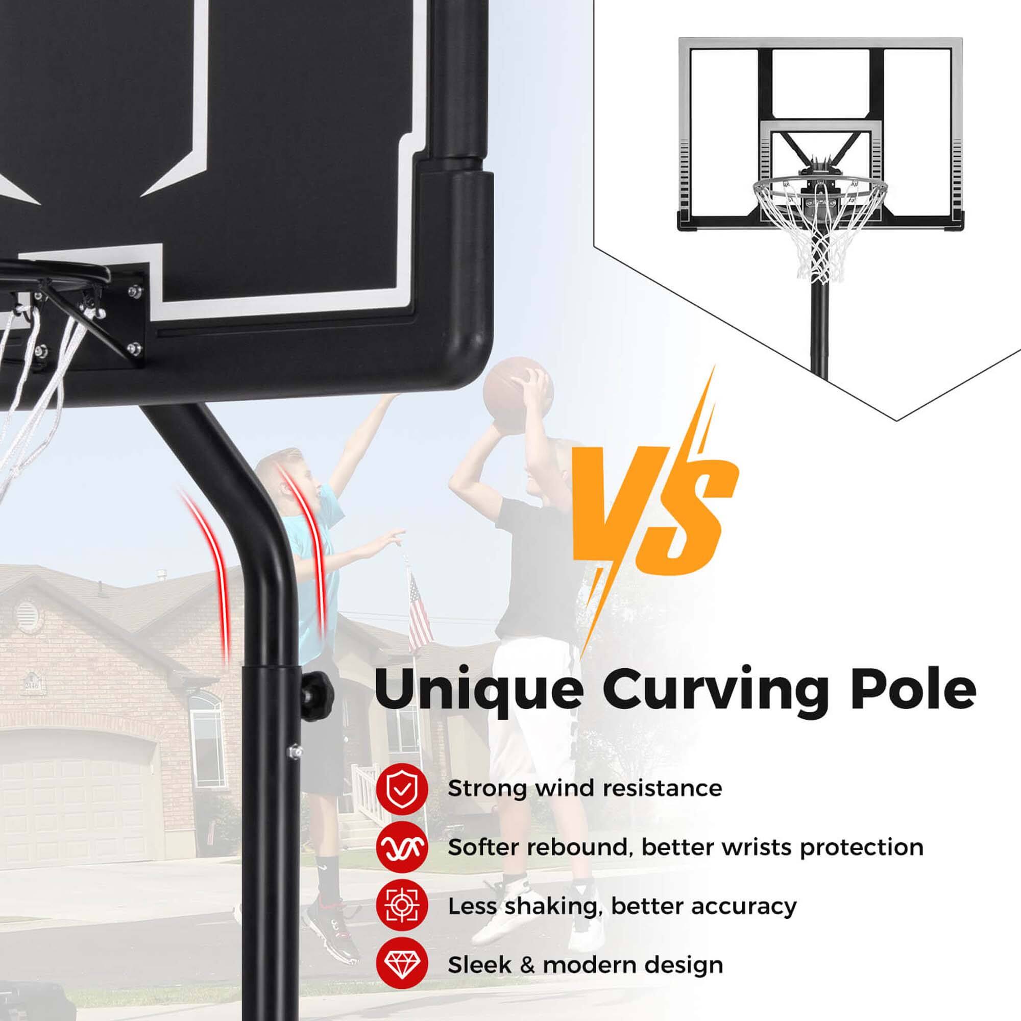 Unique Curving Pole

- Strong wind resistance
- Softer rebound, better wrists protection
- Less shaking, better accuracy
- Sleek & modern design