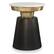 Front. Simpli Home - Jaxine Side Table - Black, Gold.
