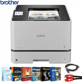 Brother - Business Color Laser Printer with Wireless Networking HL-L8430CDW + Accessories Bundle