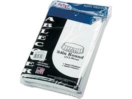 TABLE MATE - True Round Heavy Duty 84"Dia Solid Table Cover 6/Pack (TBL-84-WH) - White