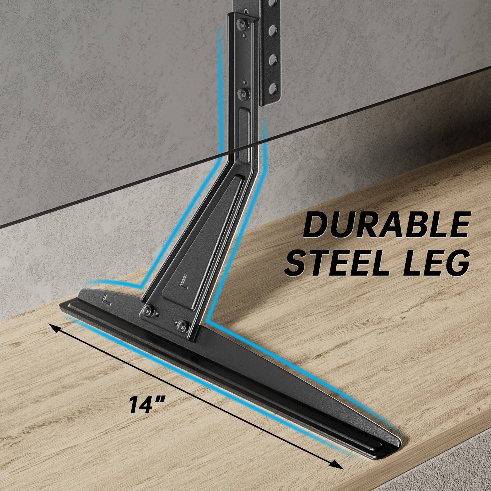 DURABLE STEEL LEG

14"