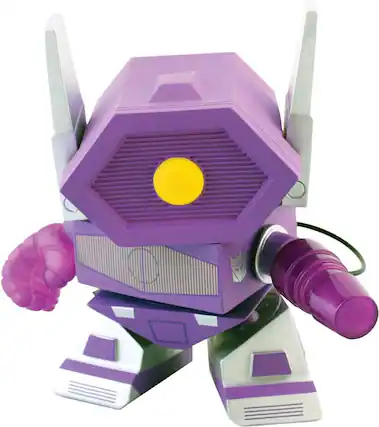 Front. Hasbro - Transformers The Loyal Subjects 8" Action Vinyl: Shockwave - Purple.