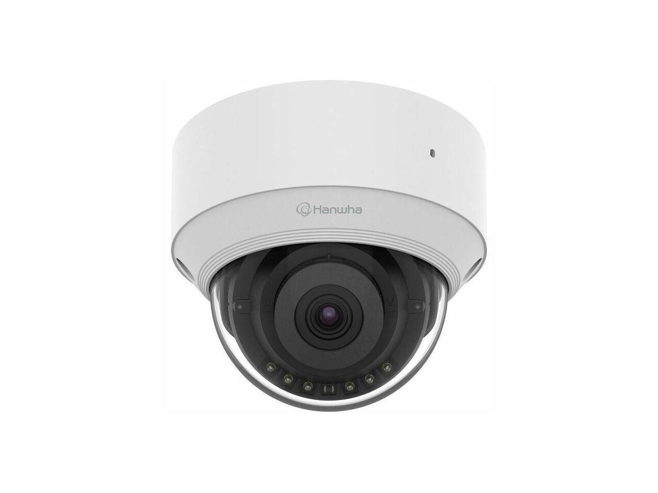 Front. Samsung - Wisenet QND-C8013R 5 Megapixel Indoor Network Camera - Color - Dome - White -  Fix Lens 3mmv - 2GB RAM - 1GB Flash - White.