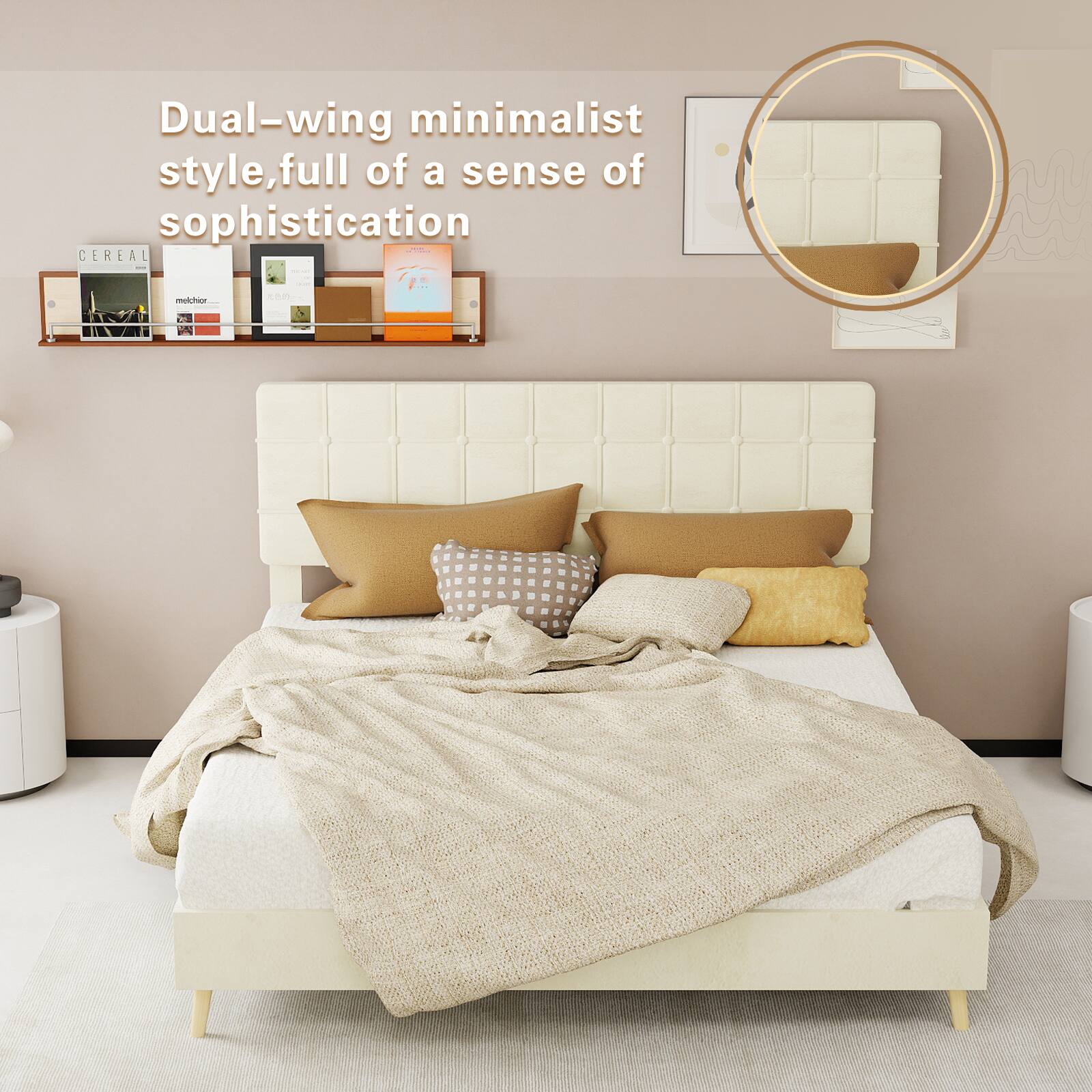Dual-wing minimalist style, full of a sense of sophistication