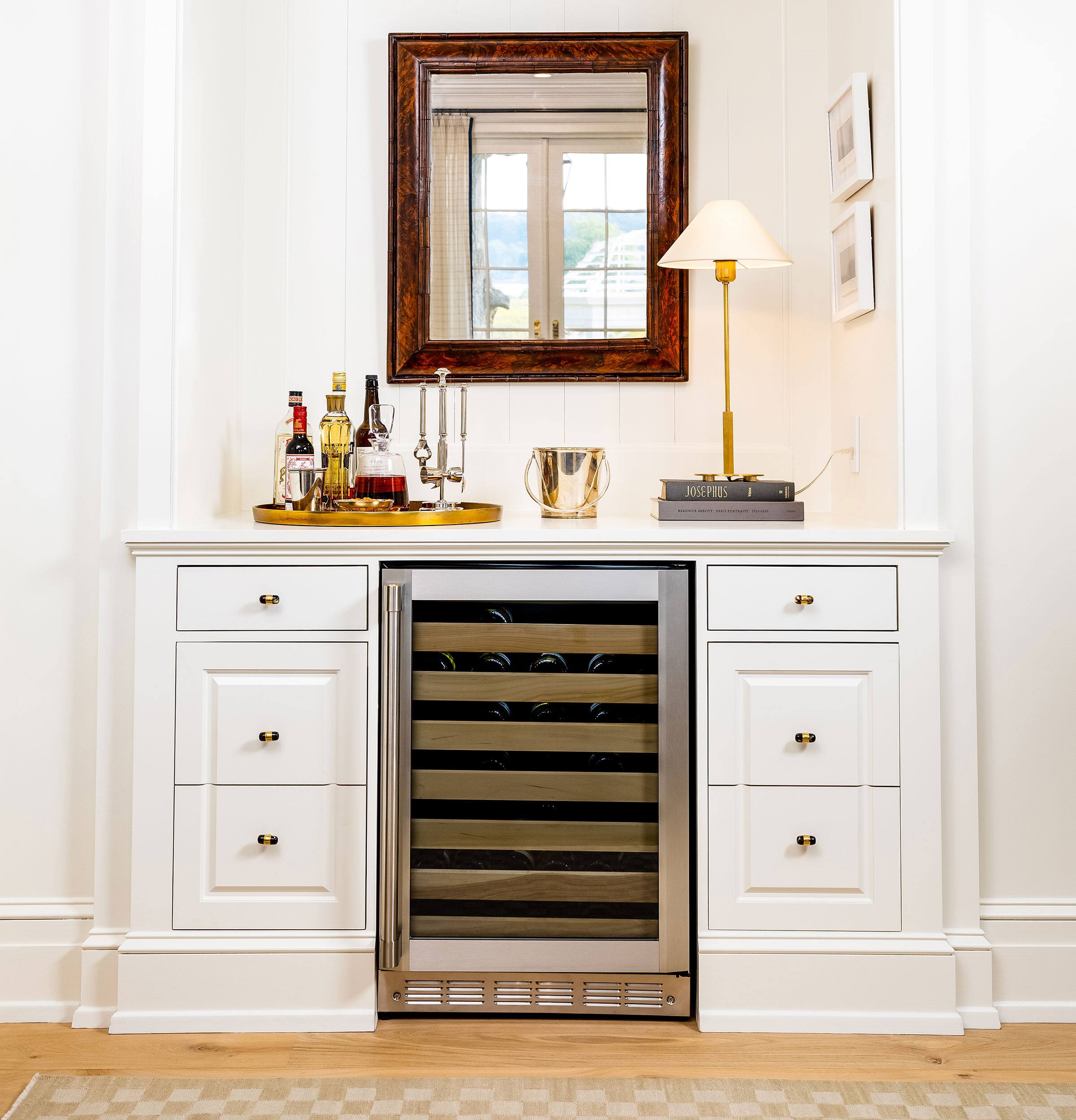 Alt View 35. Monogram - 57-Bottle Wine Cooler with Red and White Wine Temperature Settings - Custom Panel Ready.