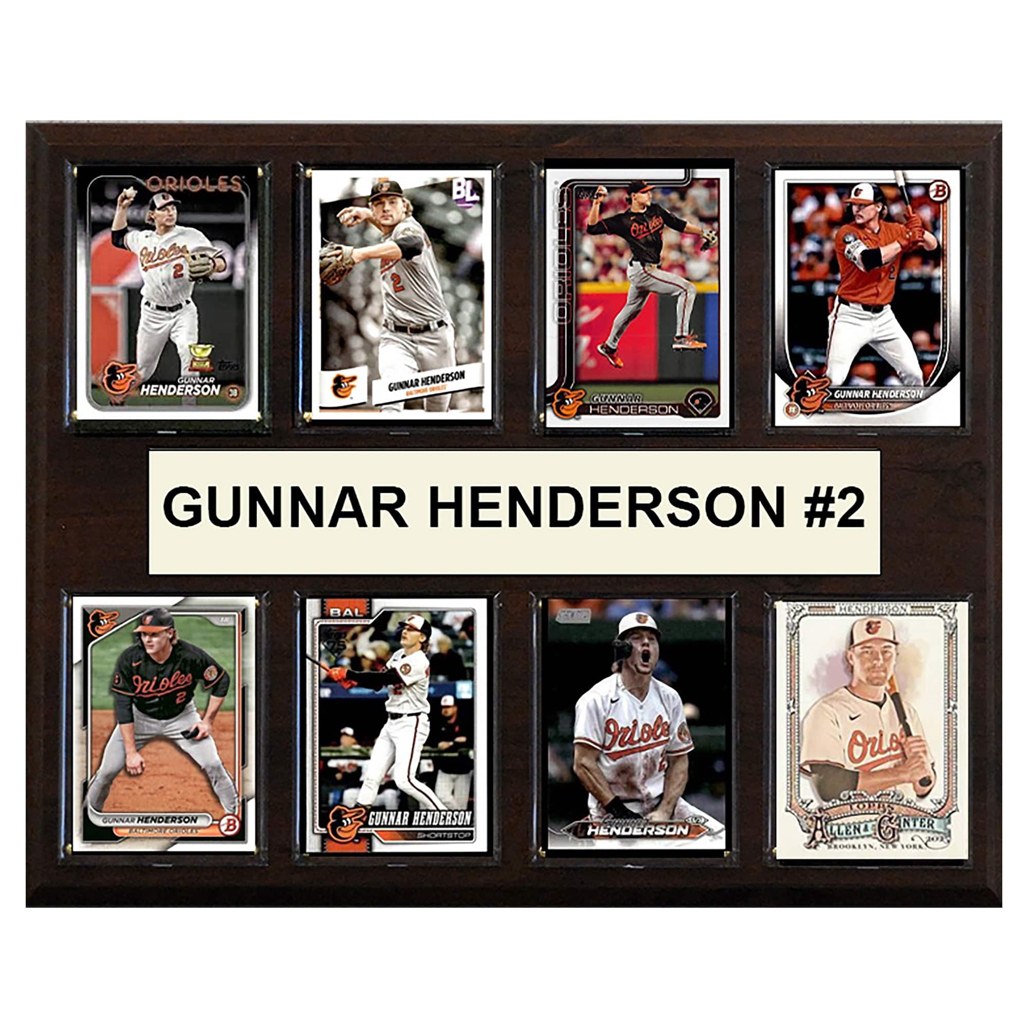 "C&I Collectibles - Gunnar Henderson Baltimore Orioles 12"" x 15"" Trading Card Plaque - Multicolor" price history on PriceWatchPro