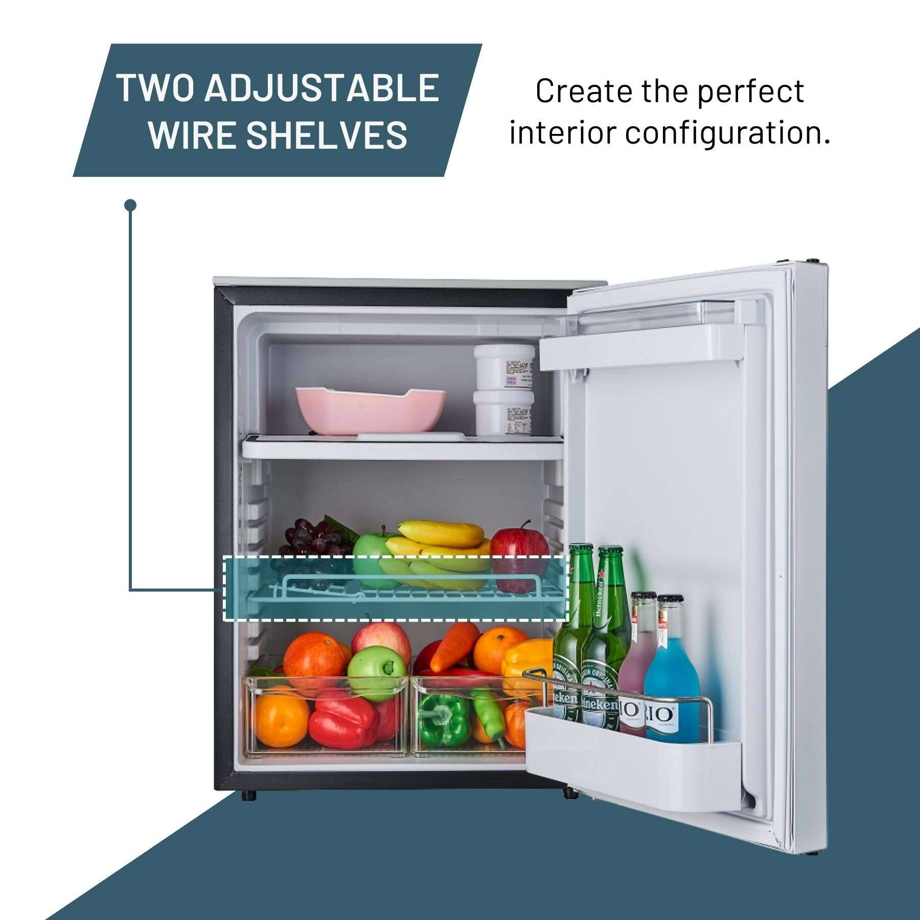 TWO ADJUSTABLE WIRE SHELVES

Create the perfect interior configuration.