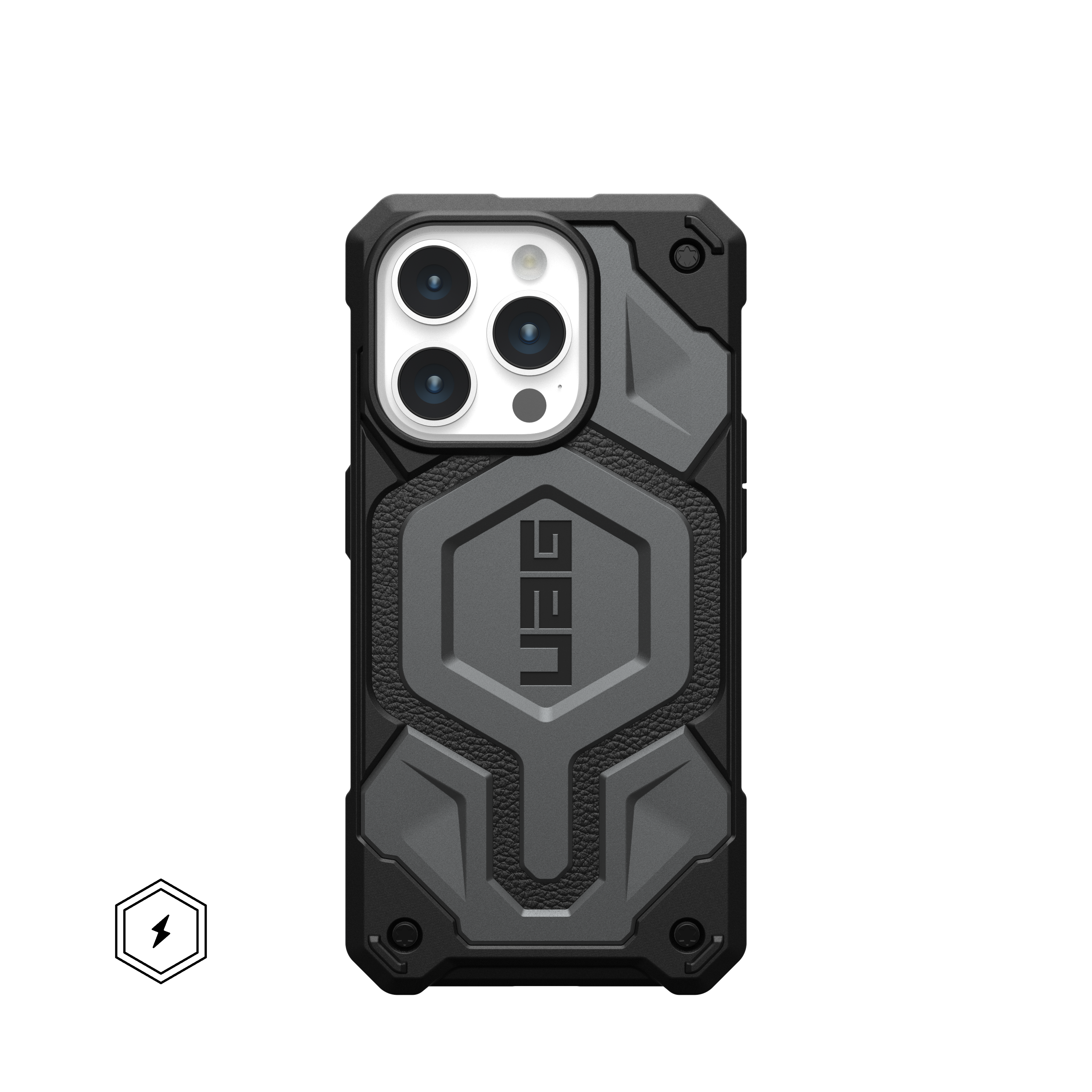 UAG - Monarch Pro Series Case with Magsafe for Apple iPhone 15 Pro - Silver