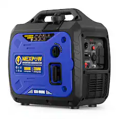 SILENT INVERTER GENERATOR
NEXPOW INVERTER GENERATOR
1800W running watts
2250W starting watts
ECO-MODE
OFF ON
ECO
AC OUTPUT
USB
DC OUTPUT
STARTER
LL OPERATION