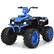 Front. Gymax - Gymax 12V Electric Kids Ride On Car ATV 4-Wheeler Quad w/ Music LED Light Navy - Navy.