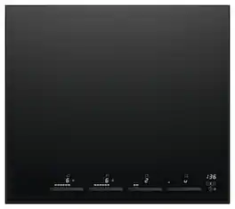 Fisher & Paykel - 24" Built-in Electric Cooktop, 4 Zones with SmartZone - Black