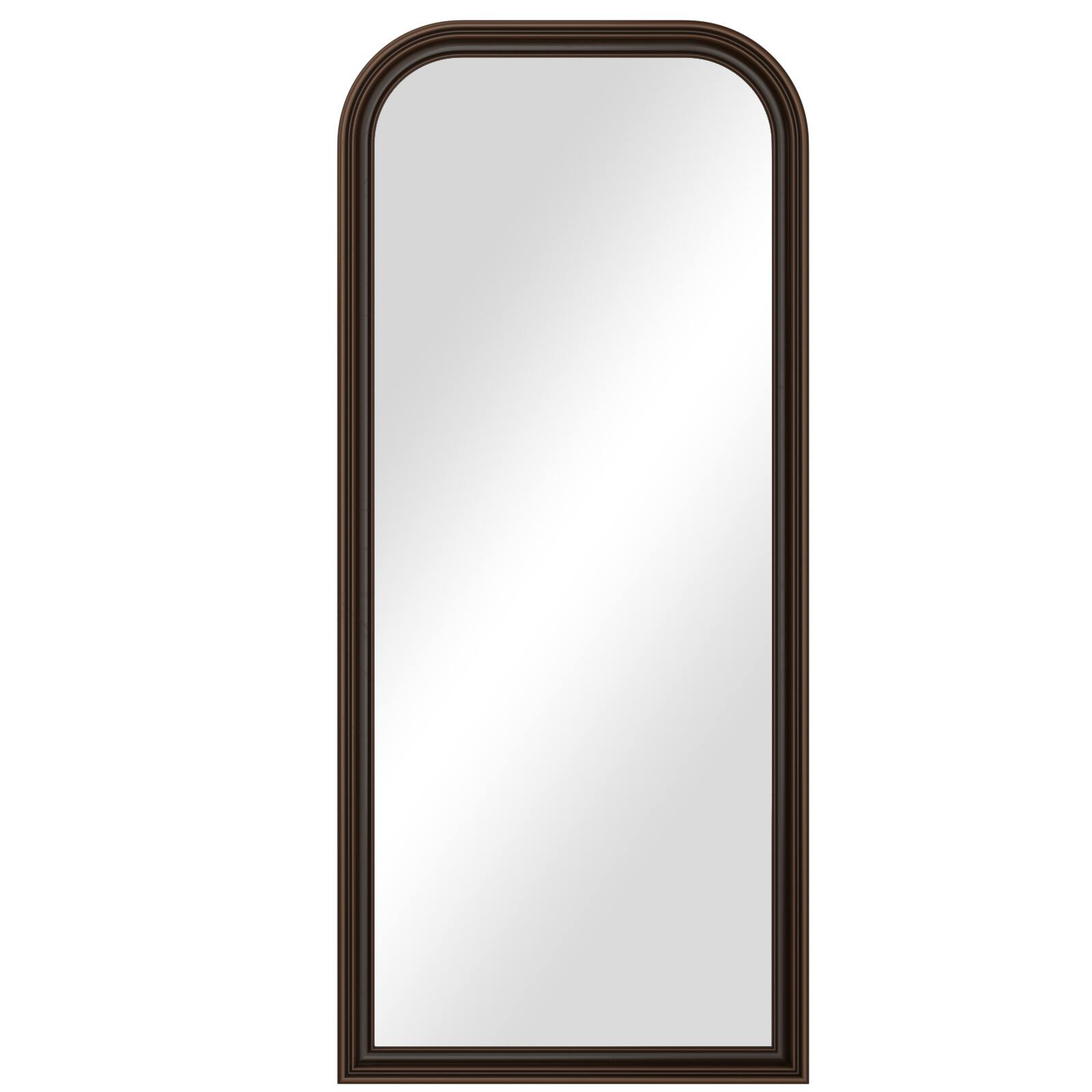 Alt View 1. Easly - Antique Bronze 32 in. W x 71 in. H Rectangular PU Frame Full Length Mirror Floor Mirror - Antique Bronze.