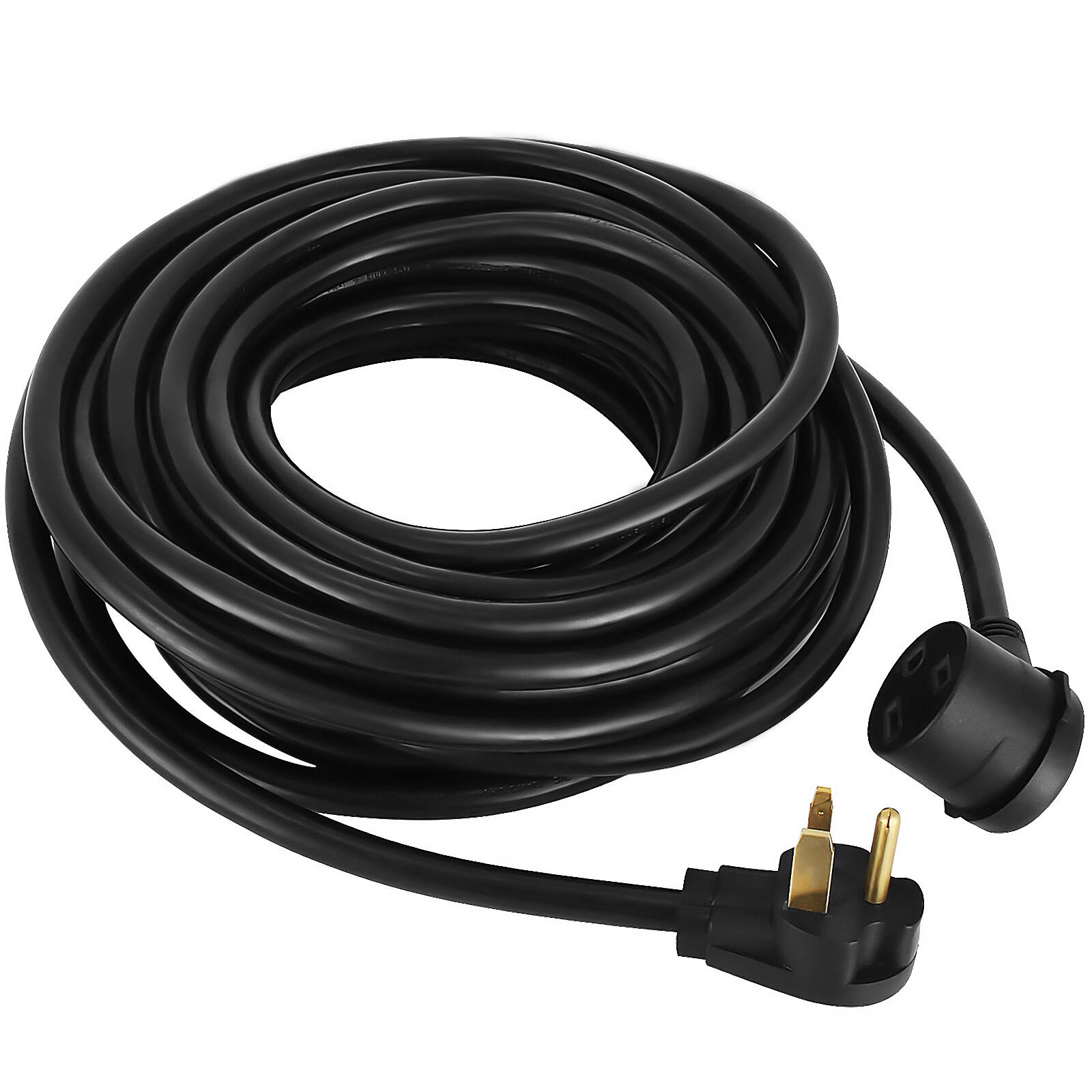 Alt View 5. VEVOR - Extension Cord for Portable Welders 50ft MIG TIG Plasma Welding Cord 30A  Welding Extension Cord Tested to UL Standards - Black.
