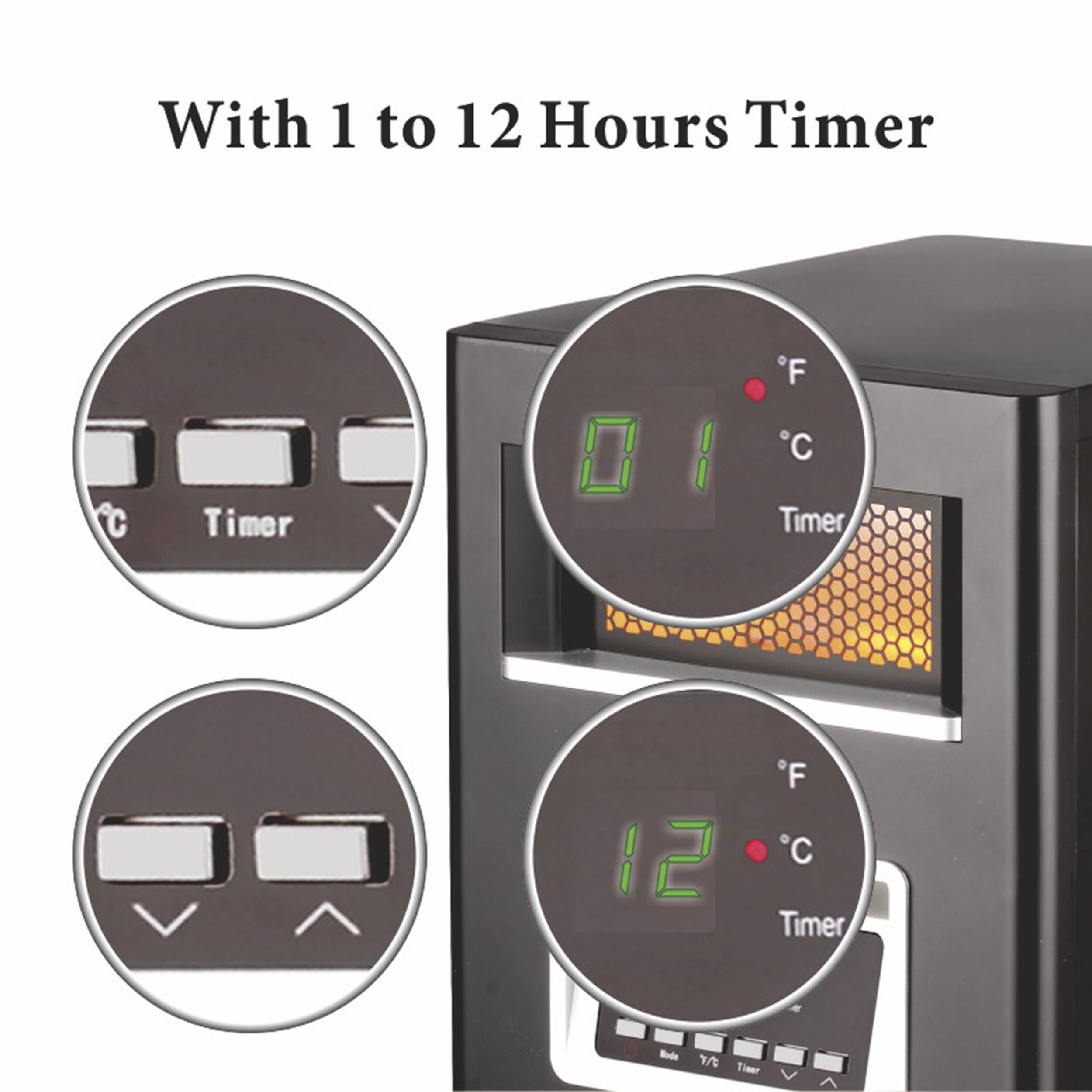 With 1 to 12 Hours Timer Timer *F C Timer 12 *F C Timer