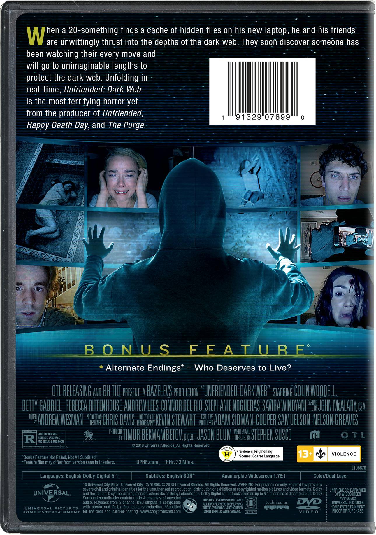 Angle. Unfriended - Dark Web [DVD].