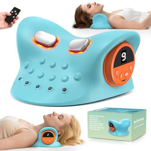 Front. Vulpecula Spade - Neck Massager 2025，Deep Tissue Massage with Heating and Vibration Neck massager-3D deep Tissue Massage for Shoulder and.