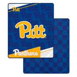 Pegasus - Pitt Panthers 60" x 70" Diagonal Ghost Checkered Double-Sided Blanket - Multicolor