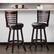 Alt View 11. CorLiving - Bonded Leather and Wood Stools - Black/Cappuccino.