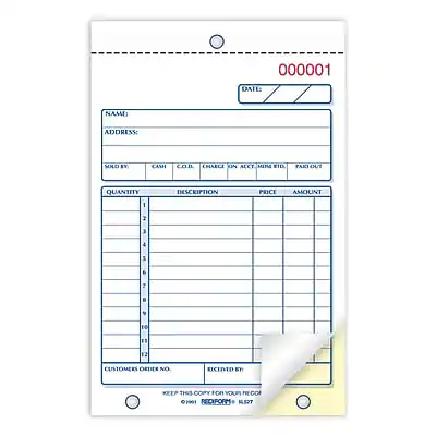 000001
DATE:
NAME:
ADDRESS:
SOLD BY CAMH COB CMARCE ON ACCT MLME EID PAID O4
QUANTITY DESCRIPTION PRICE AMOUNT
CUSTOMER ORDER NO. RECEIVED BY
KEEP THIS COPY FOR YOUR RECORD
02001 RECIPROCAL B127